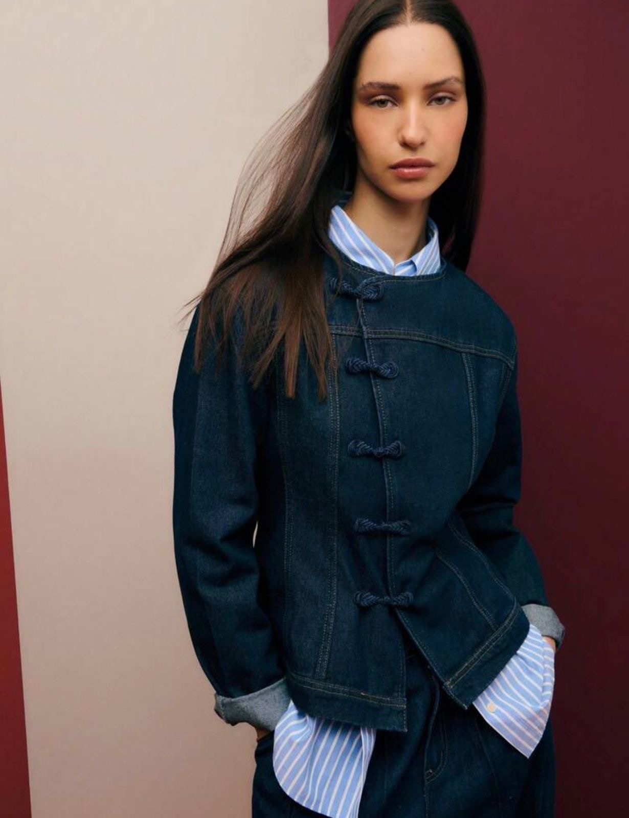 Women’s Dark Denim Oriental Inspired
