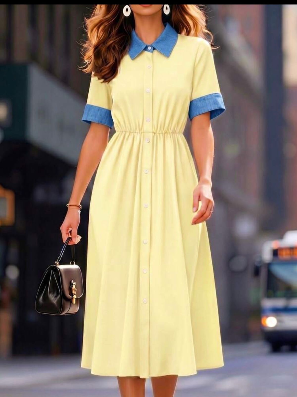 Women’s Aline Block Dress