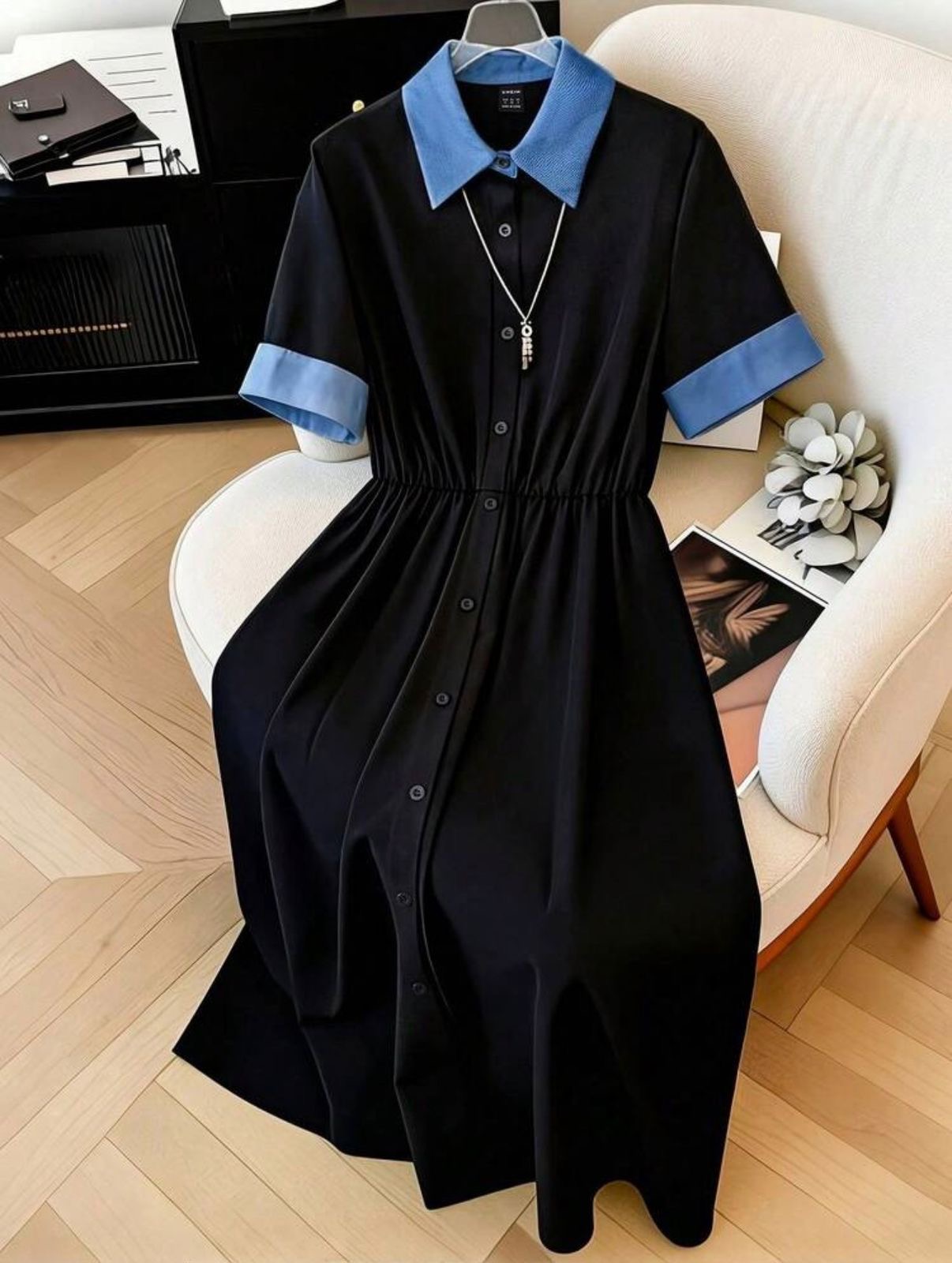 Plus Size Friendly Women’s Aline Block Dress