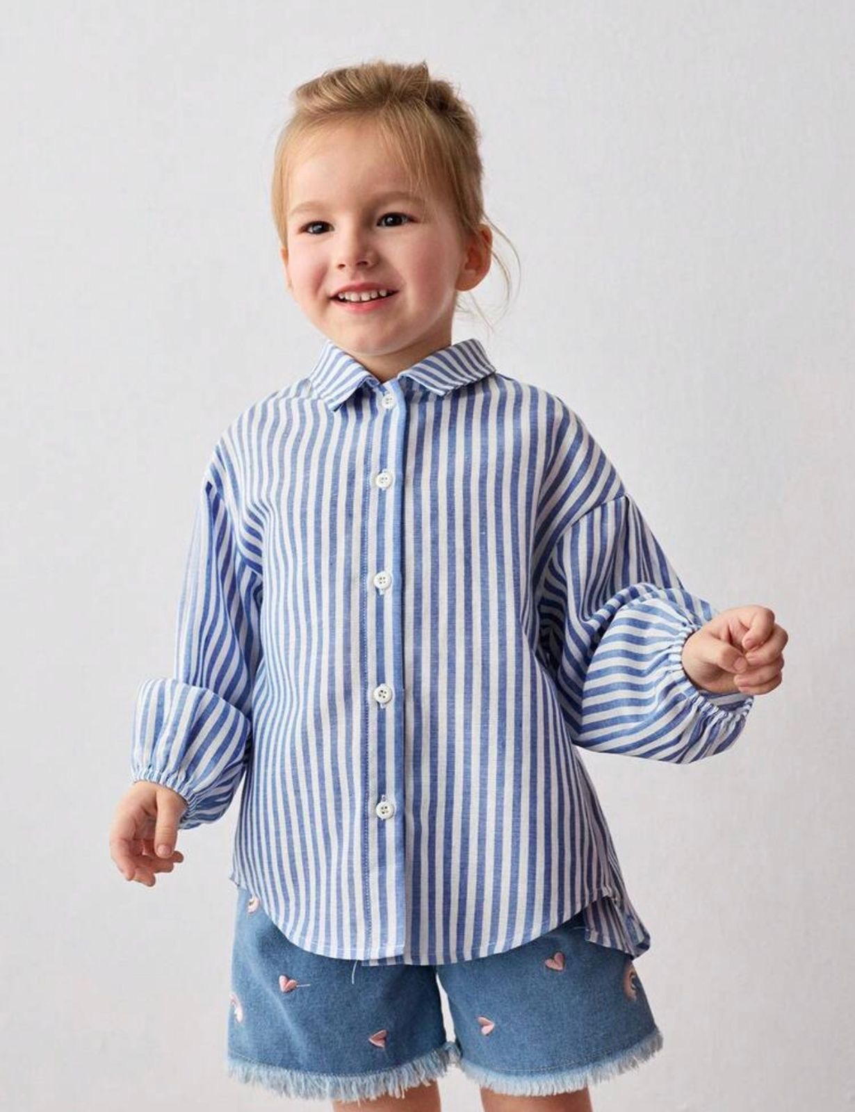Young Girl Stripe Casual Bow